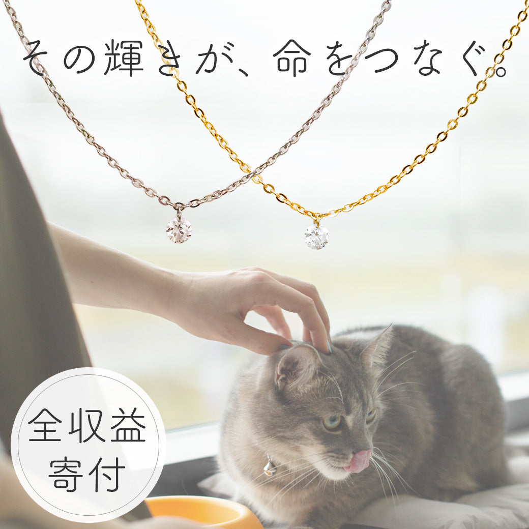 動物愛護団体へ寄付】SV フレームレス ラボグロウンダイヤモンド 0.07