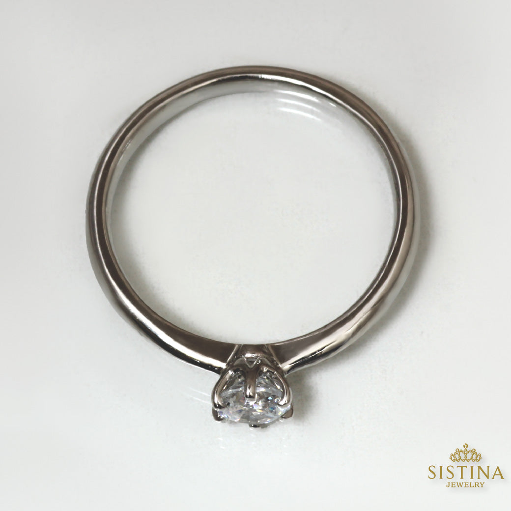【ALTRO】SV ラボグロウンダイヤ プロポーズリング 0.3ct 6本爪 ダイヤ リング