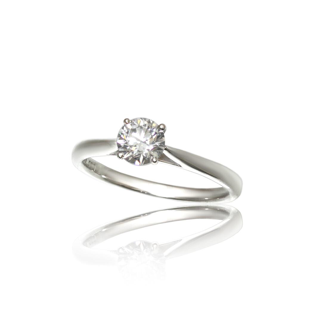 【ALTRO】SV ラボグロウンダイヤ プロポーズリング 0.5ct 4本爪 ダイヤ リング