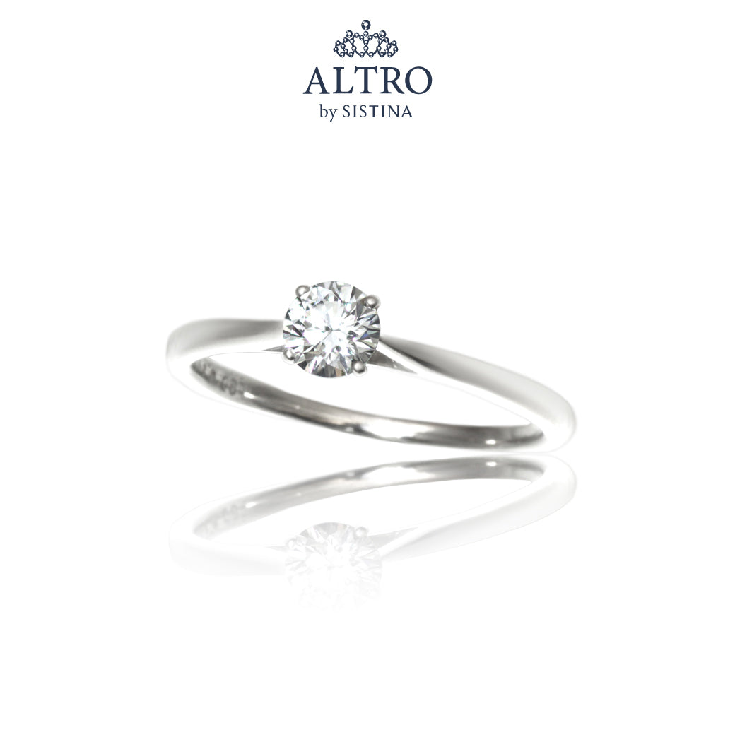 【ALTRO】SV ラボグロウンダイヤ プロポーズリング 0.3ct 4本爪 ダイヤ リング