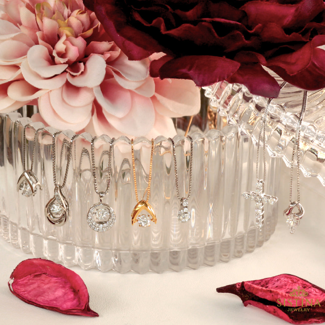 【LIMITED】PT 天然ダイヤモンド ネックレス ダンシングストーン 0.24ct クレッシェンド