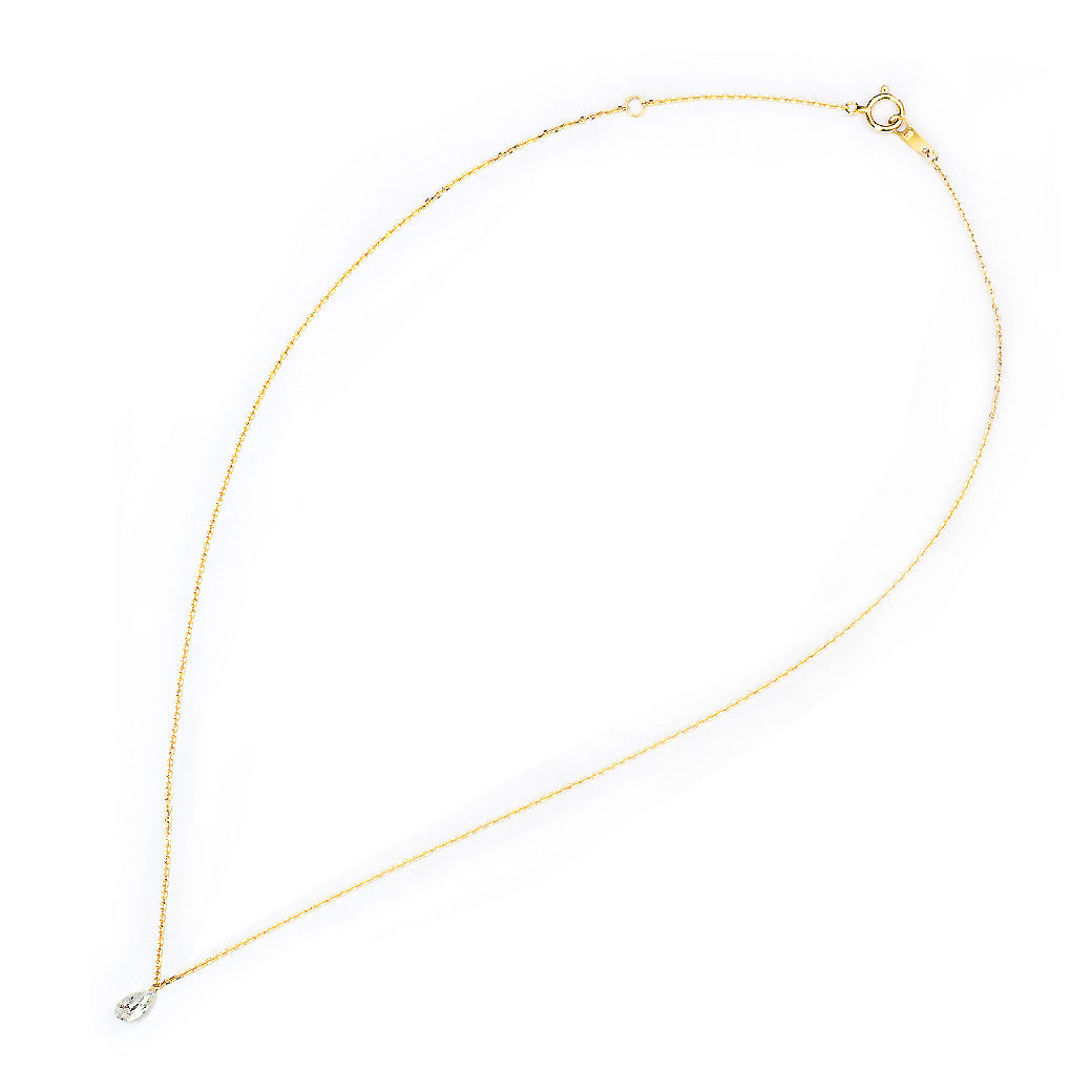 【ALTRO】Lior K18 ラボグロウンダイヤ 0.5ct レーザーホール ペアシェイプ 一粒 ダイヤ ネックレス