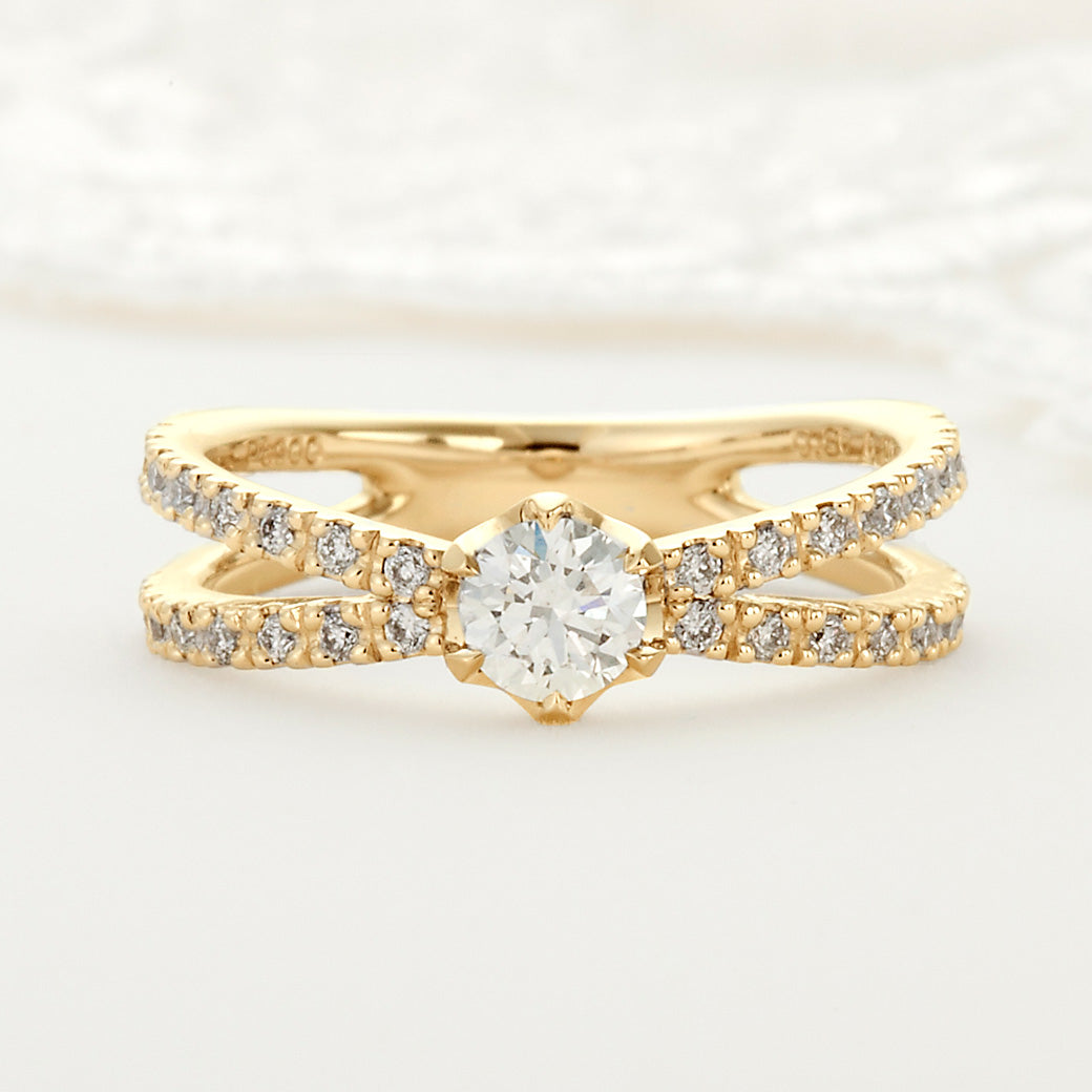SISTINA BRIDAL エンゲージリング Lucia -ルチア- 0.3ct K18YG 5-13290