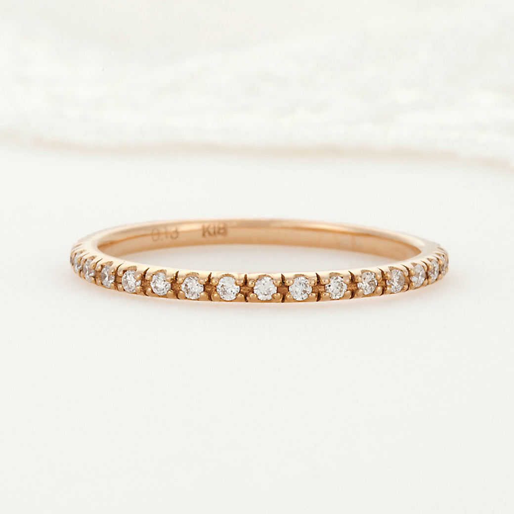 SISTINA BRIDAL エタニティリング Rebecca -レベッカ- 0.13ct K18PG XM848