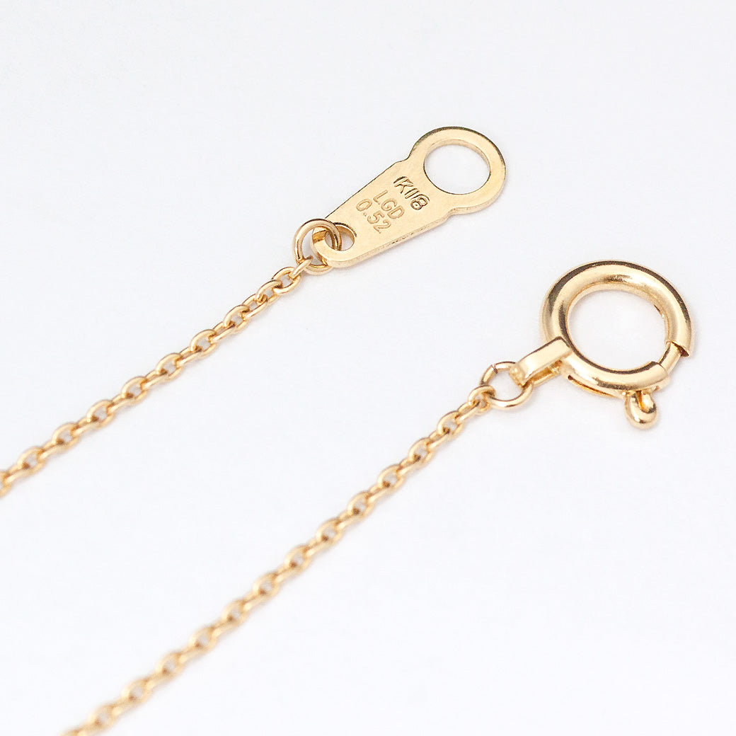 【ALTRO】K18 ラボグロウンダイヤ 0.5ct フレームレス 一粒 ダイヤ ネックレス