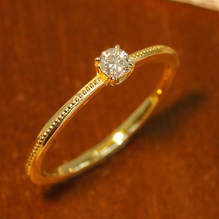 K10 ラウンドカット ダイヤモンドリング 0.12ct – SISTINA JEWELRY