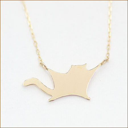 Foresta～フォレスタ～】K18 アニマル ゴールド モモンガ ネックレス