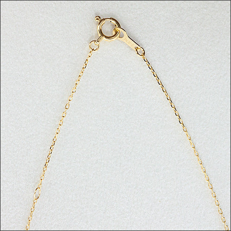 【LIMITED】【Natural】K10 レーザーホール ダイヤモンドネックレス 3石 0.3ct