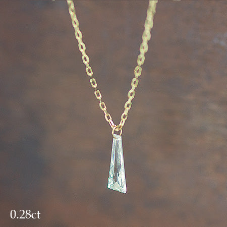 K18 テーパーカット ダイヤモンドネックレス 0.12ct 0.28ct – SISTINA