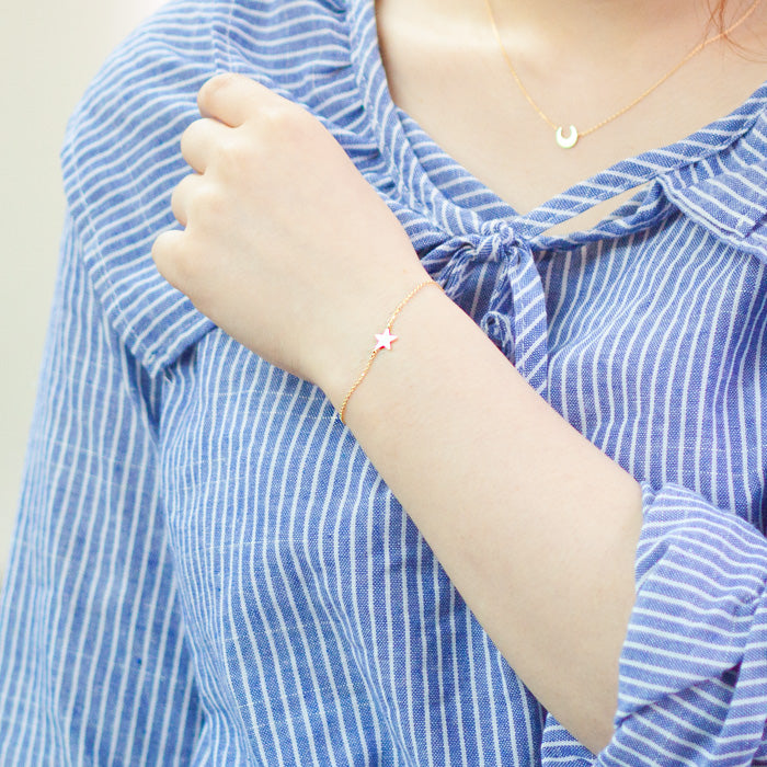 K10 オーダー イニシャルスターブレスレット – SISTINA JEWELRY