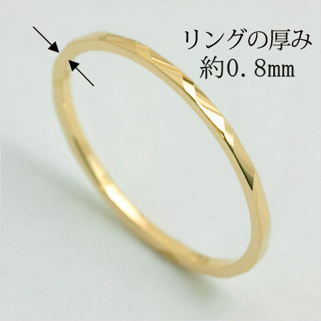 K18 Couper クーペ カットデザインリング Spiral スパイラル