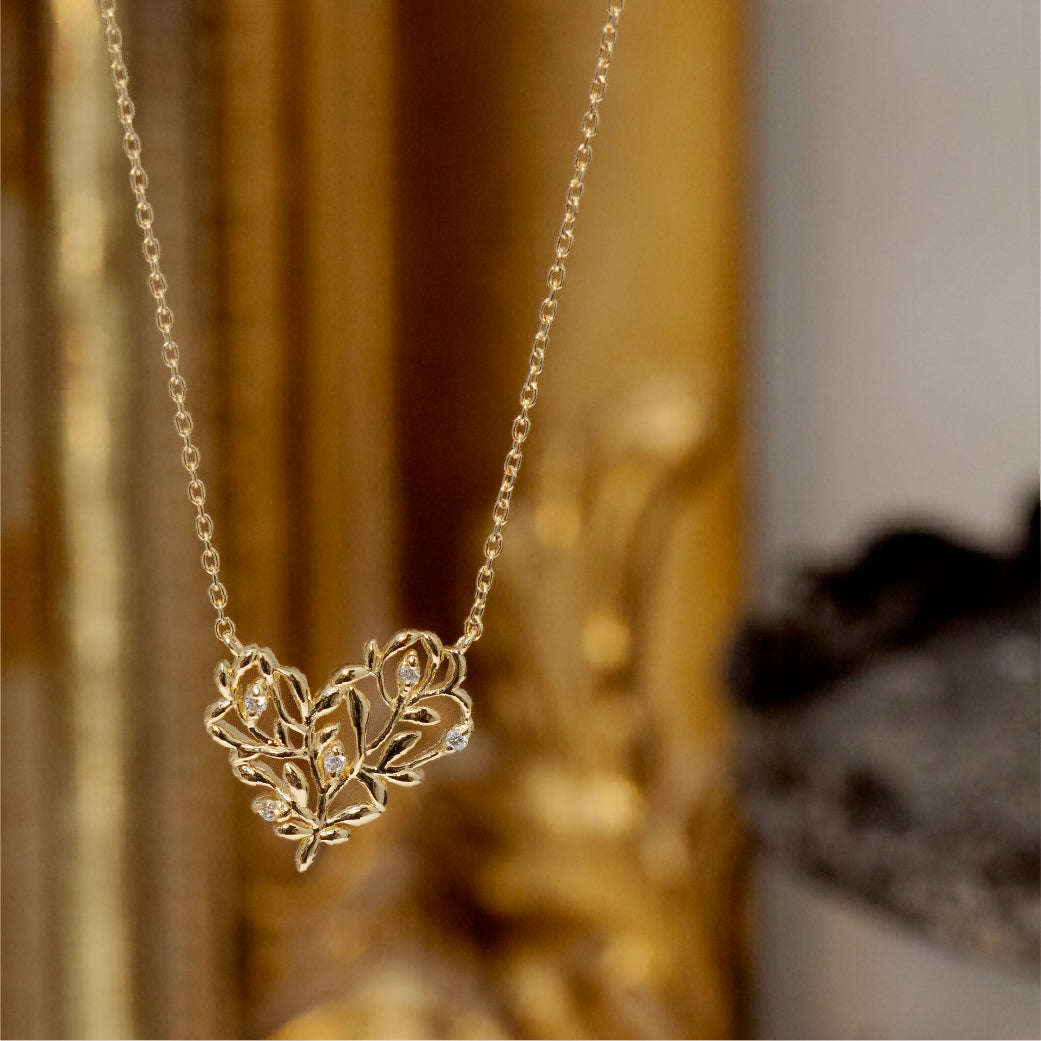LiLiNa】K10 ミニ ハートリーフ ネックレス – SISTINA JEWELRY