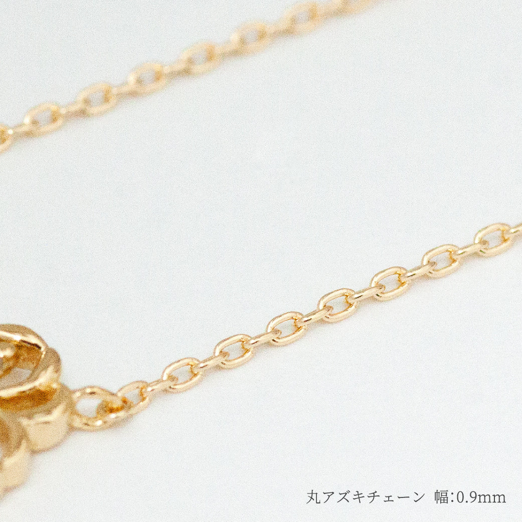 【Natural】LiLiNa K10 ミニ ハートリーフ ネックレス