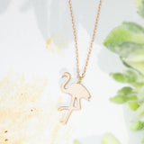 【Foresta～フォレスタ～】K18 ゴールド  Flamingo フラミンゴ ネックレス