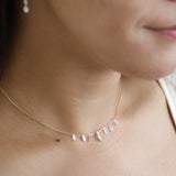 【ALTRO】Lior リオール K18 レーザーホール シャンデリア ネックレス シャンデリア ネックレス 1.0ct マーキス バゲット ラインデザイン GOD034NC