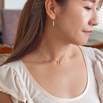【ALTRO】Lior K18 ラボグロウンダイヤ 計0.56ct シャンデリア フック ピアス
