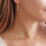 【ALTRO】Lior リオール K18 レーザーホール シャンデリア ネックレス 0.5ct マーキス ペアシェイプ ドロップデザイン GOD030NC