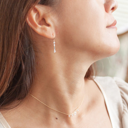 【ALTRO】Lior K18 ラボグロウンダイヤ 計0.8ct シャンデリア フック ピアス