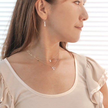 【ALTRO】Lior  K18 ラボグロウンダイヤ 計1.4ct シャンデリア フック ピアス