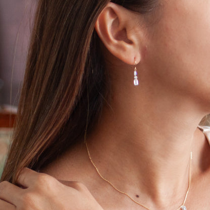 【ALTRO】Lior  K18 ラボグロウンダイヤ 計1.4ct シャンデリア フック ピアス