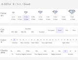 L0016 天然ダイヤモンド ルース 0.327ct G/I-1/Good