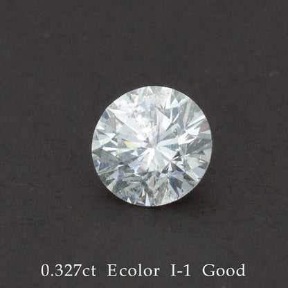天然ダイヤモンド ルース 0.327ct G/I-1/Good
