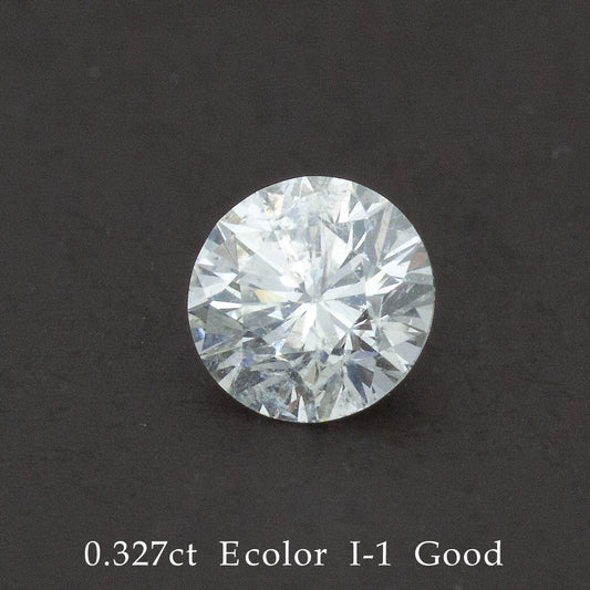 天然ダイヤモンド ルース 0.327ct G/I-1/Good