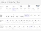 L0015 天然ダイヤモンド ルース 0.341ct E/SI-2/Very Good