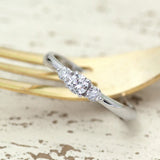 CKT-B150323-12 PT900 ダイヤモンドリング 0.15ct 0.12ct