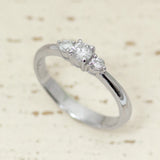 CKT-B150323-12 PT900 ダイヤモンドリング 0.15ct 0.12ct