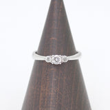 CKT-B150323-12 PT900 ダイヤモンドリング 0.15ct 0.12ct