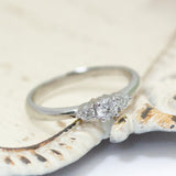CKT-B150323-12 PT900 ダイヤモンドリング 0.15ct 0.12ct