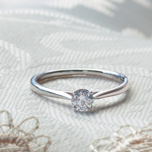 【ALTRO】SV ラボグロウンダイヤ プロポーズリング 0.3ct 4本爪 ダイヤ リング　