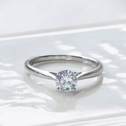 【ALTRO】SV ラボグロウンダイヤ プロポーズリング 0.5ct 4本爪 ダイヤ リング　