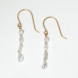 【ALTRO】Lior リオール K18 ラボグロウン ダイヤモンド シャンデリアピアス 0.44ct/0.44ct ぺシェイプ マーキス バケット フックピアス GOD036PE