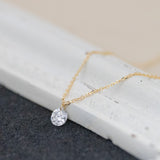 【ALTRO】ラボグロウンダイヤモンド 0.3ct  K10YG フレームレス 一粒ダイヤネックレス 　GOD043NC