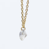 【ALTRO】ラボグロウンダイヤモンド 0.3ct  K10YG フレームレス 一粒ダイヤネックレス 　GOD043NC