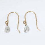 【ALTRO】Liorリオール K10 ラボグロウン ダイヤモンド ピアス 計0.6ct  0.3ct/0.3ct ペアシェイプ フックピアス GOD0044P