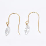 【ALTRO】Liorリオール K10 ラボグロウン ダイヤモンド ピアス 計0.6ct  0.3ct/0.3ct マーキスカット フックピアス GOD0045P