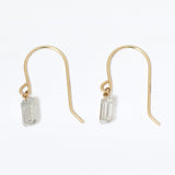 【ALTRO】Liorリオール K10 ラボグロウン ダイヤモンド ピアス 計0.6ct  0.3ct/0.3ct エメラルドカット フックピアス GOD0046P