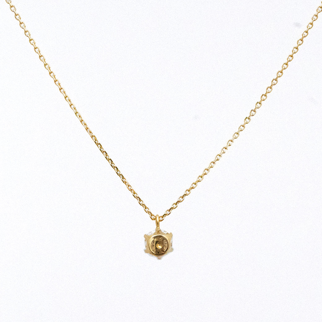 【ALTRO】K10 ラボグロウンダイヤ 6本爪 一粒 ネックレス  0.3ct