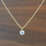 【ALTRO】ラボグロウン 一粒ダイヤモンド ネックレス 0.3ct K10 GOD0049NC