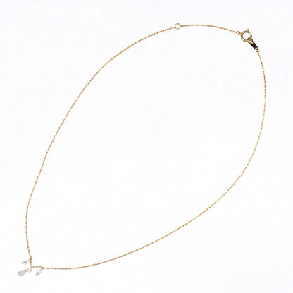 【ALTRO】Lior K18 ラボグロウンダイヤ レーザーホール ファンシーカット シャンデリア ネックレス 0.5ct