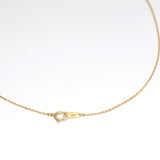 【ALTRO】Lior リオール K18 レーザーホール シャンデリア ネックレス 0.5ct マーキス ペアシェイプ ドロップデザイン GOD030NC