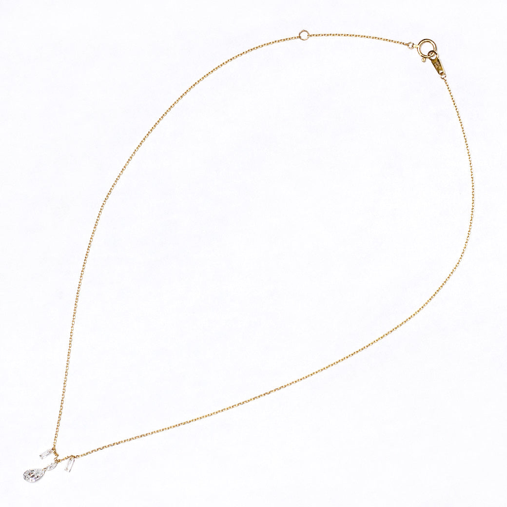 【ALTRO】Lior K18 ラボグロウンダイヤ 計0.5ct  レーザーホール ファンシーカット シャンデリア ネックレス