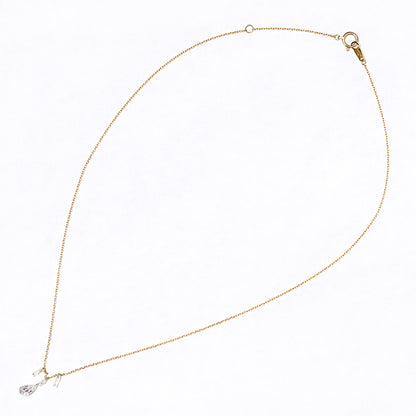 【ALTRO】Lior K18 ラボグロウンダイヤ 計0.5ct  レーザーホール ファンシーカット シャンデリア ネックレス