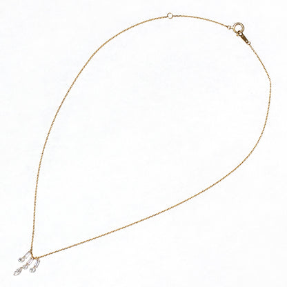【ALTRO】Lior K18 ラボグロウンダイヤ 計0.8ct レーザーホール ファンシーカット シャンデリア ネックレス