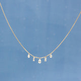 【ALTRO】Lior リオール K18 レーザーホール シャンデリア ネックレス シャンデリア ネックレス 0.57ct ペアシェイプ バゲット ラインデザイン GOD033NC