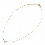 【ALTRO】Lior リオール K18 レーザーホール シャンデリア ネックレス シャンデリア ネックレス 0.57ct ペアシェイプ バゲット ラインデザイン GOD033NC