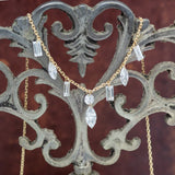 【ALTRO】Lior リオール K18 レーザーホール シャンデリア ネックレス シャンデリア ネックレス 1.0ct マーキス バゲット ラインデザイン GOD034NC